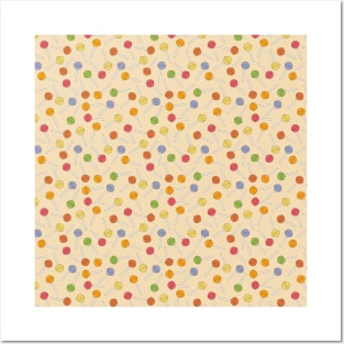 Happy Lollipop Sugar Candy Pattern Posters and Art